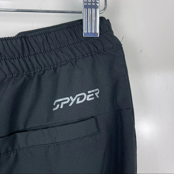 Spyder Black Frontier Cuffed Tapered Leg Jogger Pants Size Small Men - Picture 8 of 13